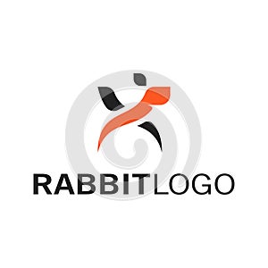 Rabbit animal logo design