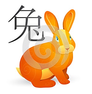 Rabbit as Chinese zodiac symbol