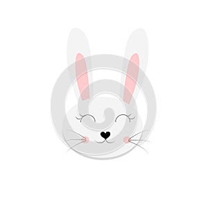 Rabbit, bunny cartoon vector illustration character vector