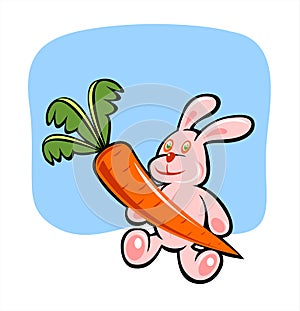 Rabbit and carrot - 2