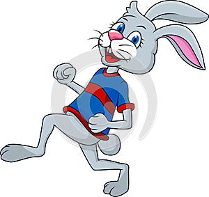 Rabbit cartoon running