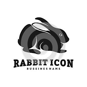 Rabbit Design Vector. Silhouette of Rabbit. Vector illustration