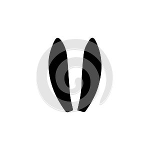 Rabbit ears icon vector illustrations