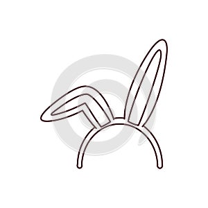 Rabbit ears isolated icon