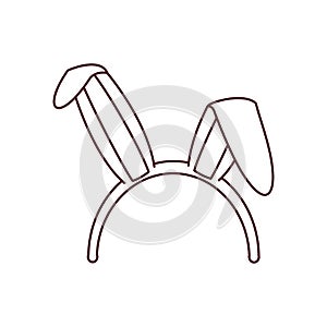 Rabbit ears isolated icon