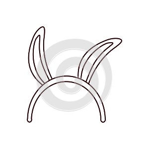 Rabbit ears isolated icon