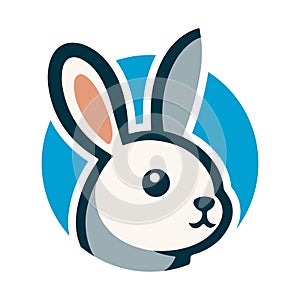 rabbit head logo icon template 2