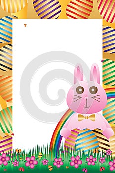 Rabbit hold Easter egg side frame