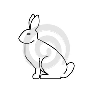 Rabbit icon vector design template