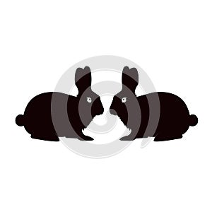 Rabbit icon. vector sign symbol