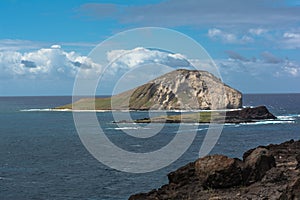 Rabbit Island in front of Makapuu Beach, Oahu, Hawaii photo
