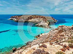 Rabbit Island Lampedusa Sicily paradise beach photo
