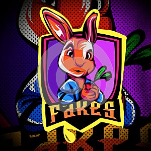 rabbit logo for game squad, fakes esport