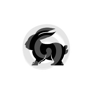 rabbit logo icon vector design