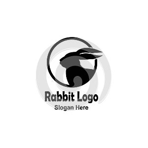 rabbit logo icon vector design