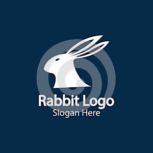 Rabbit Logo template vector icon illustration design