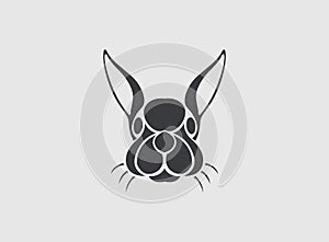 Rabbit logo vector icon design