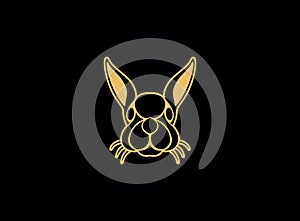 Rabbit logo vector icon design