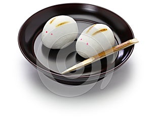 Rabbit manju, japanese confection photo