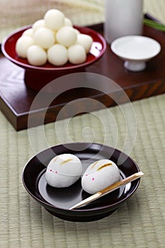 Rabbit manju, japanese confection photo