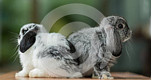 Rabbit sleep on ground, bunny pet