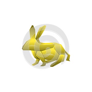 Rabbit vector design template illustration