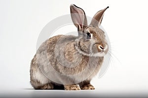 Rabbit on White Background