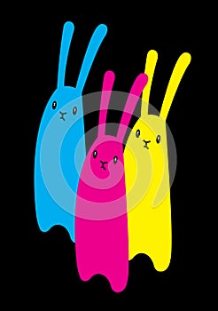 Rabbits CMYK