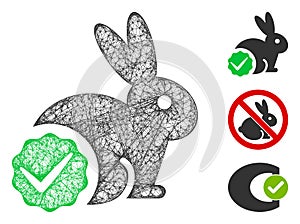 For Rabbits Only Polygonal Web Vector Mesh Illustration