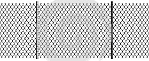 Rabitz Chain Link Fence with Poles, Seamless