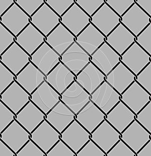 Rabitz seamless pattern. Mesh netting ornament. Mesh fence background