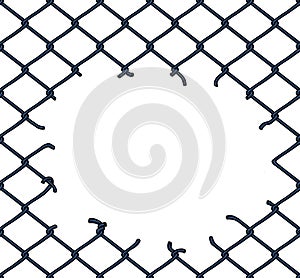rabitz texture stock illustration grid seamless pattern image chainlink fence netting seamless connection Ripped Fence Mesh