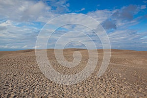 Rabjerg Mile is a migrating coastal dune, Denmark