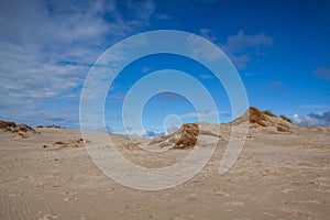 Rabjerg Mile is a migrating coastal dune, Denmark