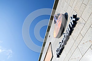 Rabobank sign at branch