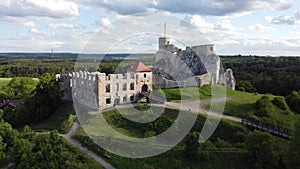 Rabsztyn castle ruins in Silesia, Poland