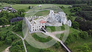 Rabsztyn castle ruins in Silesia, Poland