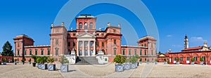 Racconigi castle panoramic view.