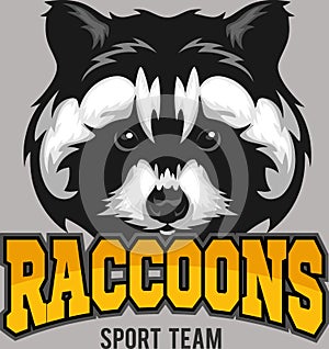 raccoons mascot Vector illustration DOWNLOAD