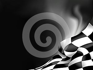 race background checkered flag design on black 1