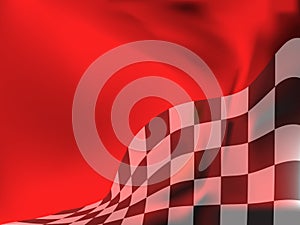 Race background checkered flag wave design