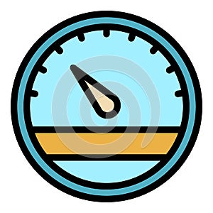 Race car dashboard icon color outline vector