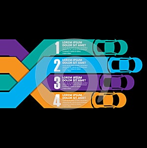 Race car infographics