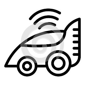 Race car rc icon outline vector. Radio model