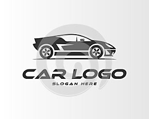 Race car symbol logo icon design.