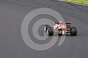 Race car on track