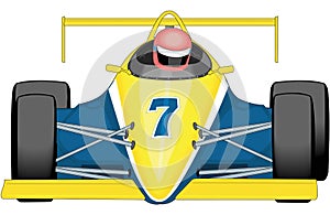 Race Car Vector Illustration