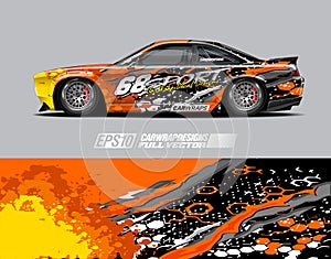 Race car wrap decal designs