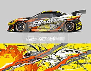 Race car wrap decal designs