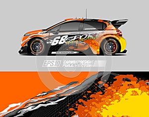 Race car wrap decal designs